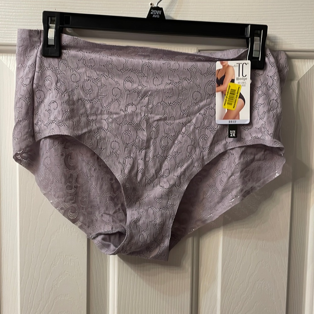Lilac NWTs lace panties sz 2x by TC Edge brief style